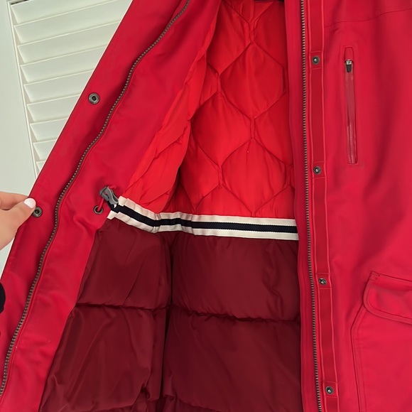 Lands End Expedition Parka Red Winter Coat - Picture 9 of 13